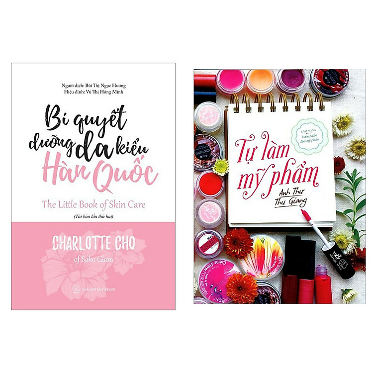 Combo Sách Dưỡng Da: Bí Quyết Dưỡng Da Kiểu Hàn Quốc (Tái Bản) + Tự Làm Mỹ Phẩm - Tặng Kèm Bookmark Happy Life
