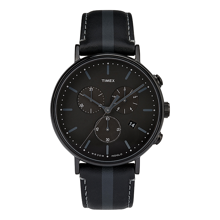Đồng hồ Nam dây da Timex Fairfield Chronograph 41mm - TW2R37800