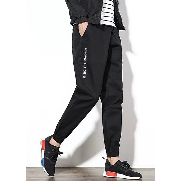 Quần jogger thun nam thêu chữ bên hông QJT04