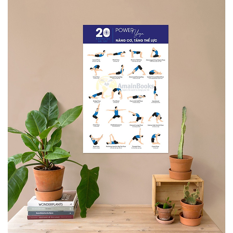 Tranh Các Động Tác Power Yoga – Sự Tinh Tế của Năng Động và Tinh Thần