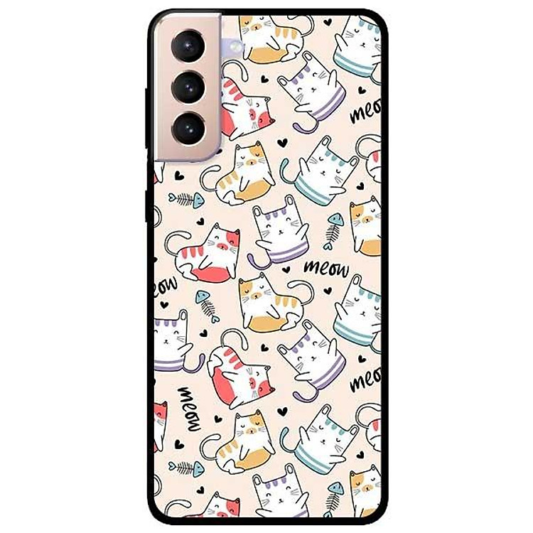 Ốp lưng dành cho Samsung S21 - S21 Plus - S21 Ultra mẫu Mèo Meow