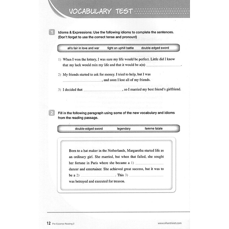 Longman Pre-Essence Reading 2 - Ảnh 7