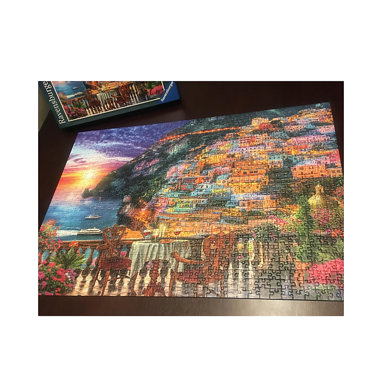 Puzzle Dinner in Positano 1000 mảnh Chính hãng Giá tốt - Hình ảnh 4