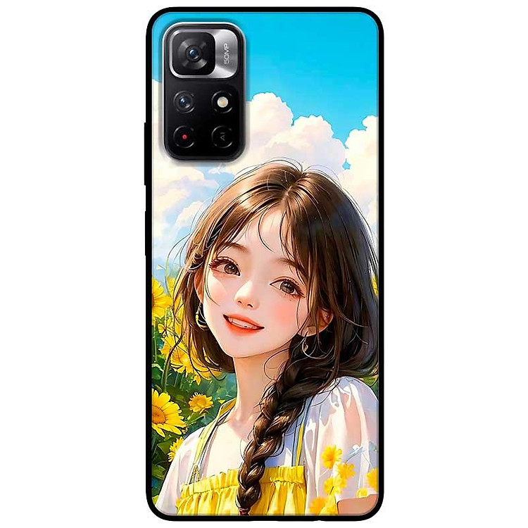 Ốp lưng Redmi Note 11 - 11s 4G - 11 5G - 11 Pro Quốc Tế - 11 Pro Xách Tay - Thiếu Nữ Hướng Dương - Hàng Chính Hãng