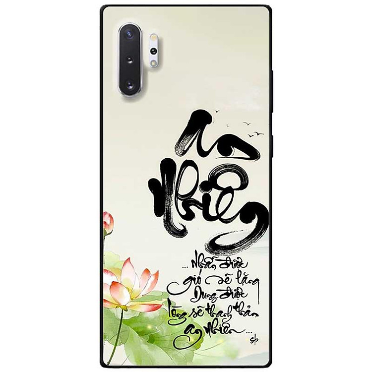 Ốp lưng cho Samsung Note 10 - Note 10 Plus - Note 20 - Note 20 Ultra - An Nhiên Sen Đỏ - Hàng Chính Hãng