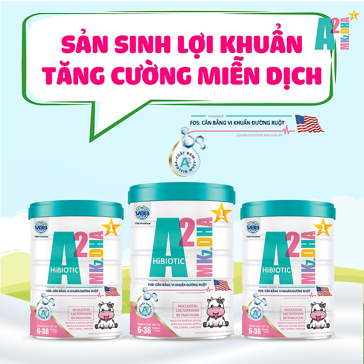 Nơi mua Sữa Bột A2 Mk7.DHA HiBiotic 400g Uy tín Giá tốt - Hình ảnh 2