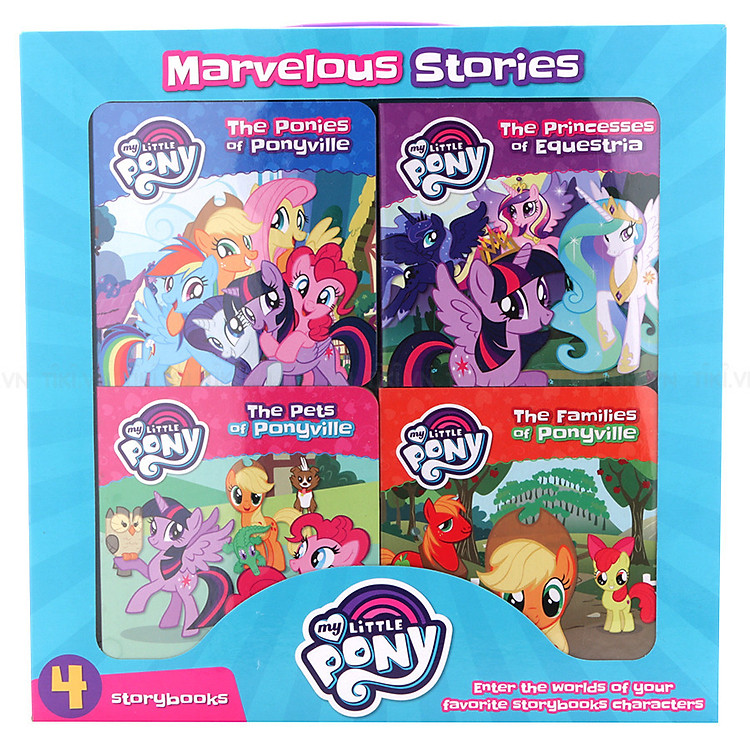 Sách My Little Pony - 4 Books In A Box