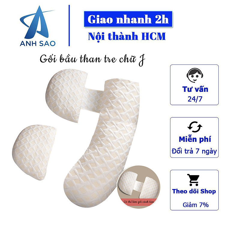Tham Khảo tại ConCung: Gối bầu than tre hình chữ J - Trắng , nhận ngay nhiều Ưu đãi