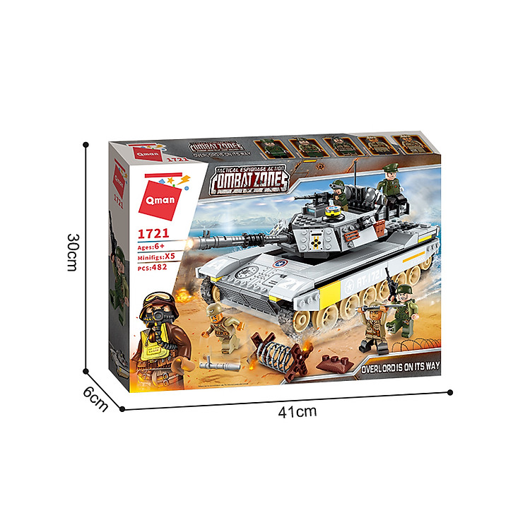 Mua Đồ chơi lắp ráp xe tăng QMAN 1721 Chính hãng Giá tốt - Hình ảnh 4