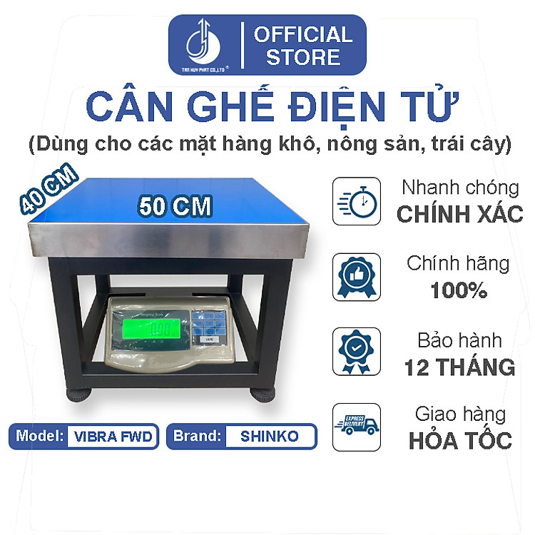 Cân Ghế Điện Tử Vibra FWD-40X50CM