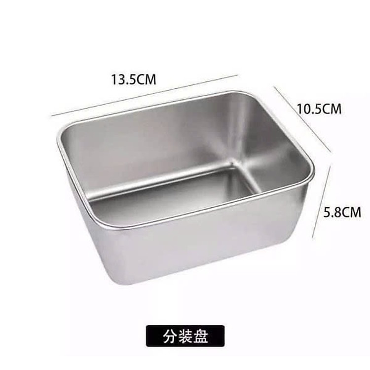 HỘP INOX ĐỰNG THỰC PHẨM KÈM NẮP NHỰA - Hàng chính hãng