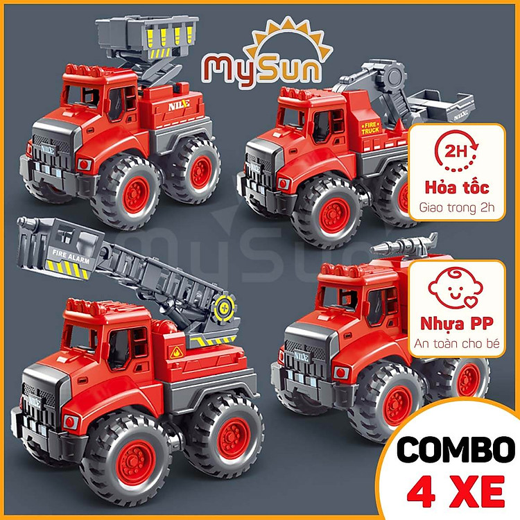 Mua Bộ đồ chơi xe cứu hỏa cho bé Chính hãng Tiết kiệm - Hình ảnh 3