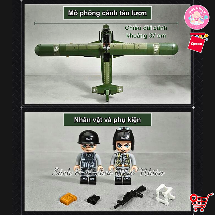 Đồ chơi xếp hình Qman 21022 - Tàu Lượn Chính hãng Giá rẻ - Hình ảnh 5