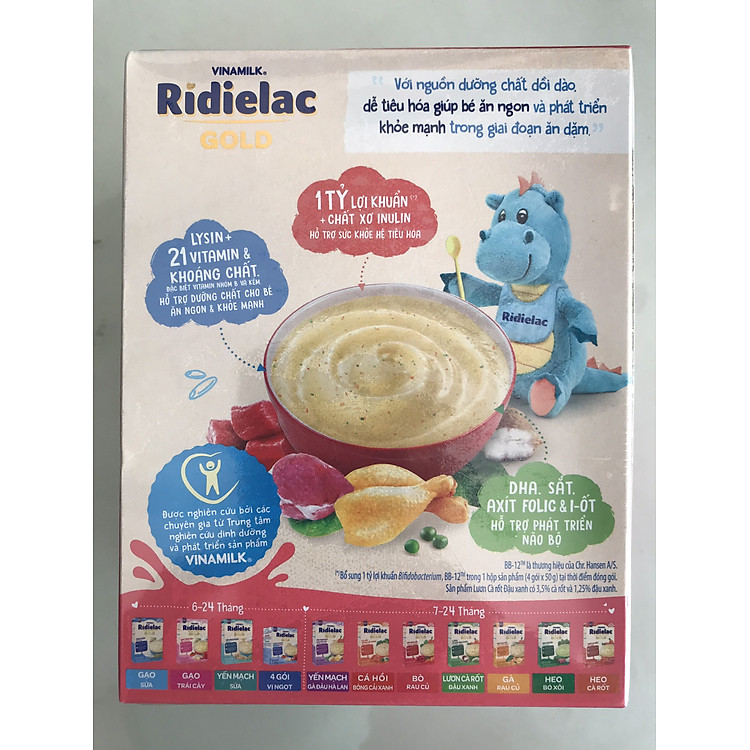 Nơi mua COMBO 2 HỘP BỘT RIDIELAC GOLD 200G Giá tốt - Hình ảnh 5