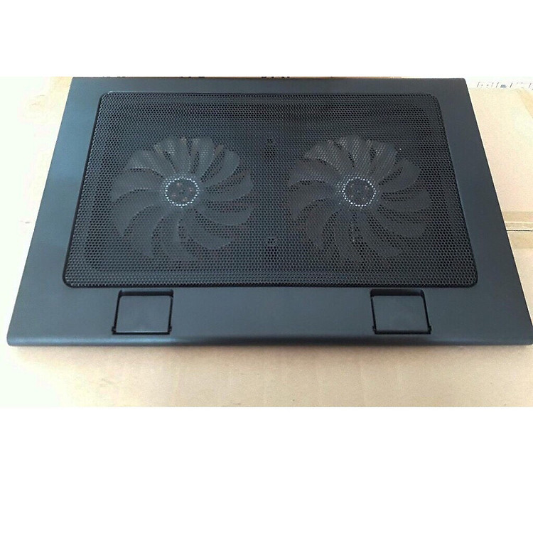 Đế tản nhiệt cho laptop Fortech F118 2 quạt lớn-hàng chính hãng