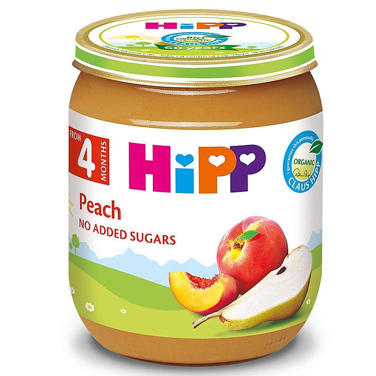 Dinh Dưỡng Đóng Lọ Đào Tây HiPP 125g - 4202