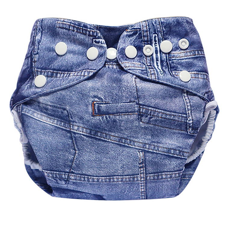 Tã vải Ngày Siêu chống tràn BabyCute size L (14-24kg) (Vỏ + Lót) - Họa tiết bé trai