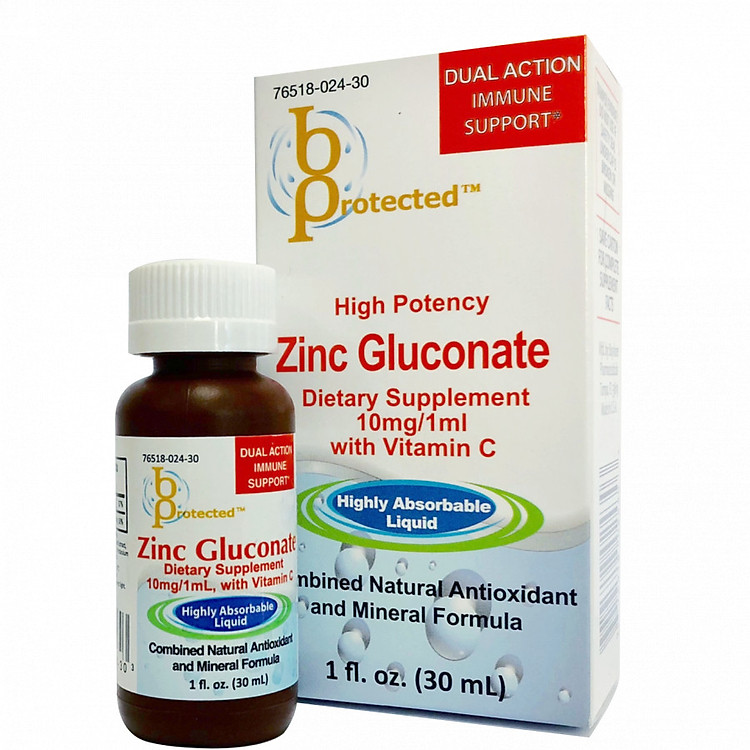 Kẽm Nước Cho Bé Zinc Gluconate - Bổ Sung Kẽm & Vitamin C Cho Trẻ Biếng Ăn Tăng Cường Sức Đề Kháng Giảm Rối Loạn Tiêu Hóa Phòng Ngừa Suy Dinh Dưỡng Ở Trẻ
