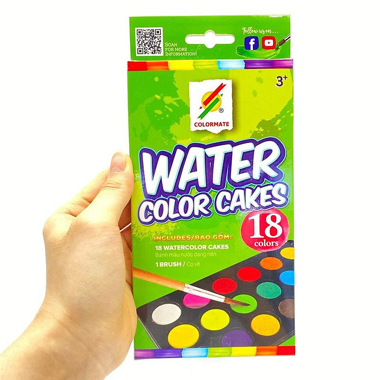 Bánh Màu Nước Dạng Nén (18 màu) - Ảnh 5