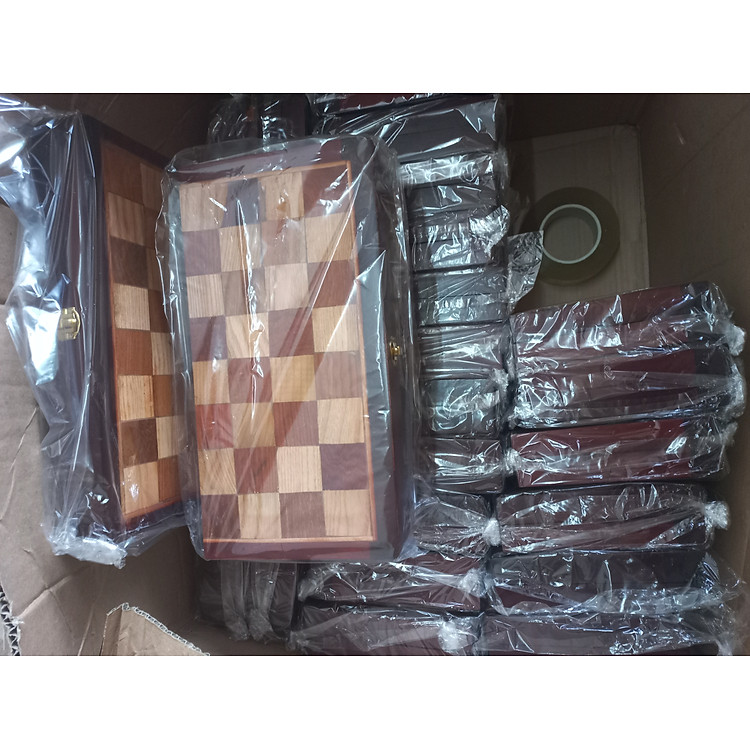 Bàn cờ vua gỗ hương 35x36cm Chính hãng Ưu đãi - Hình ảnh 3