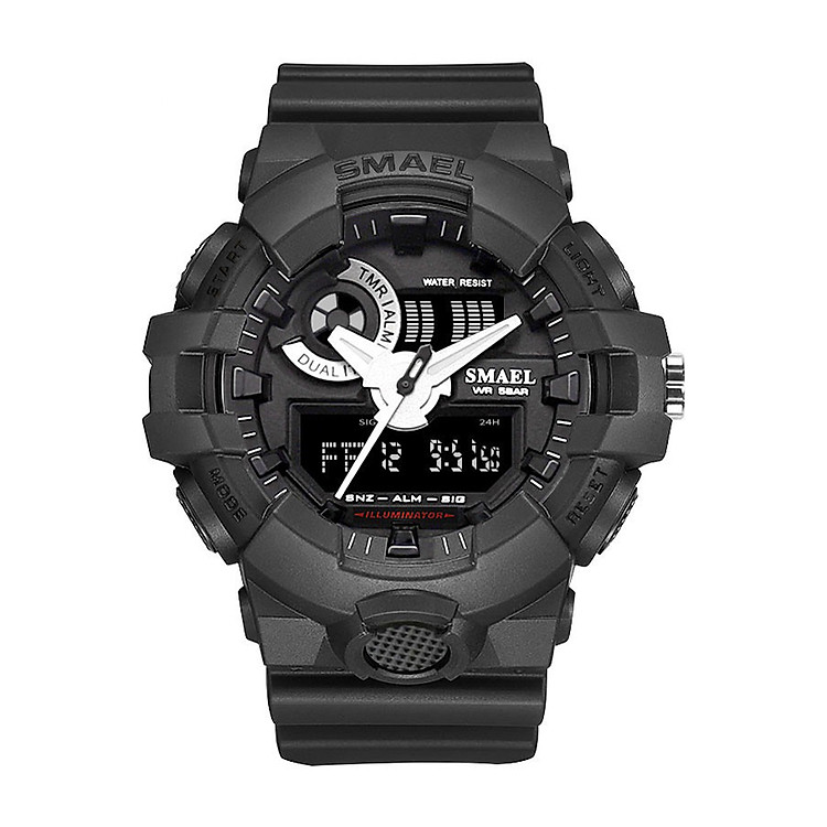 Đồng Hồ Điện Tử Nam Dây Silicone SMAEL PKHRSM010 (52mm)