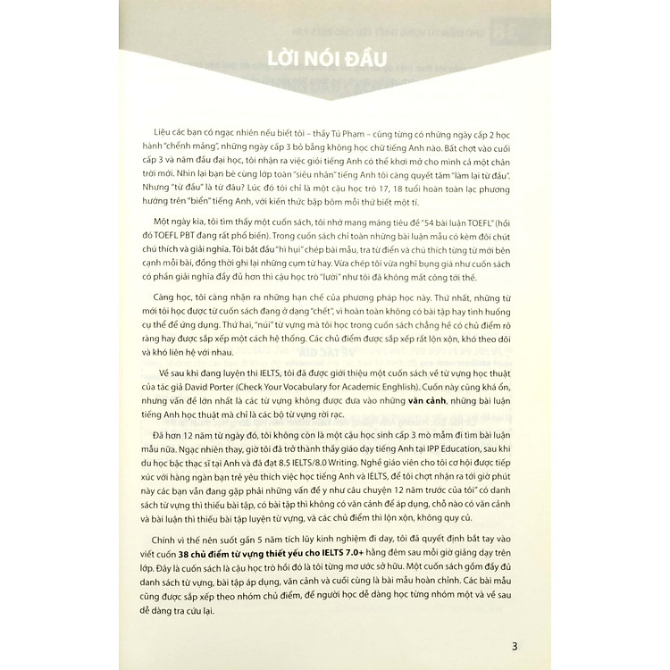 38 Chủ Điểm Từ Vựng Thiết Yếu Cho IELTS 7.0+ (Tái Bản 2022) - Ảnh 4