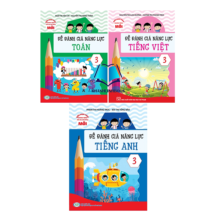 Đề Đánh Giá Năng Lực Toán + Tiếng Việt + Tiếng Anh 3 (KP)