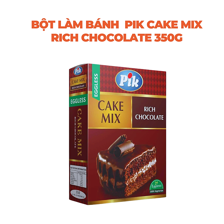 Bột làm bánh PIK CAKE MIX RICH CHOCOLATE 350G