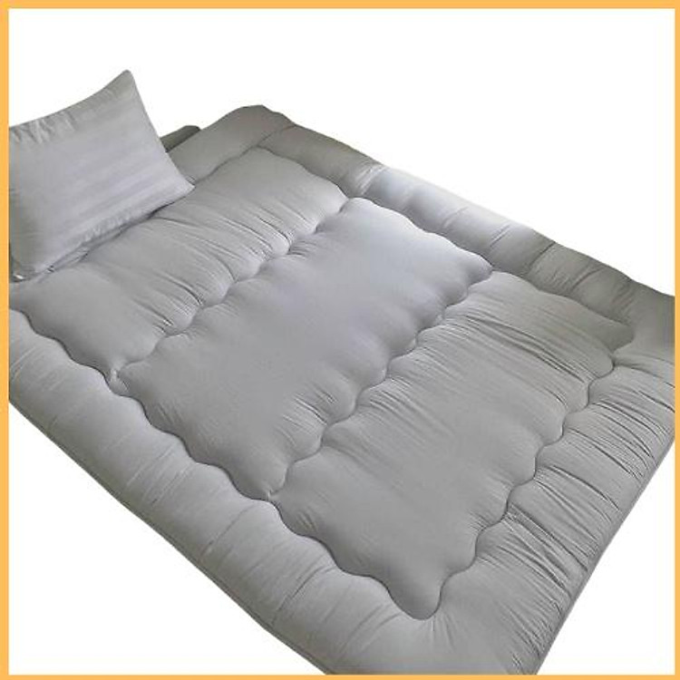 Nệm Bông Trải Sàn Xuất Nhật, Kích thước 1mx2m,1m4x2m, 1m6x2m, 1m8x2m, Màu xám trắng