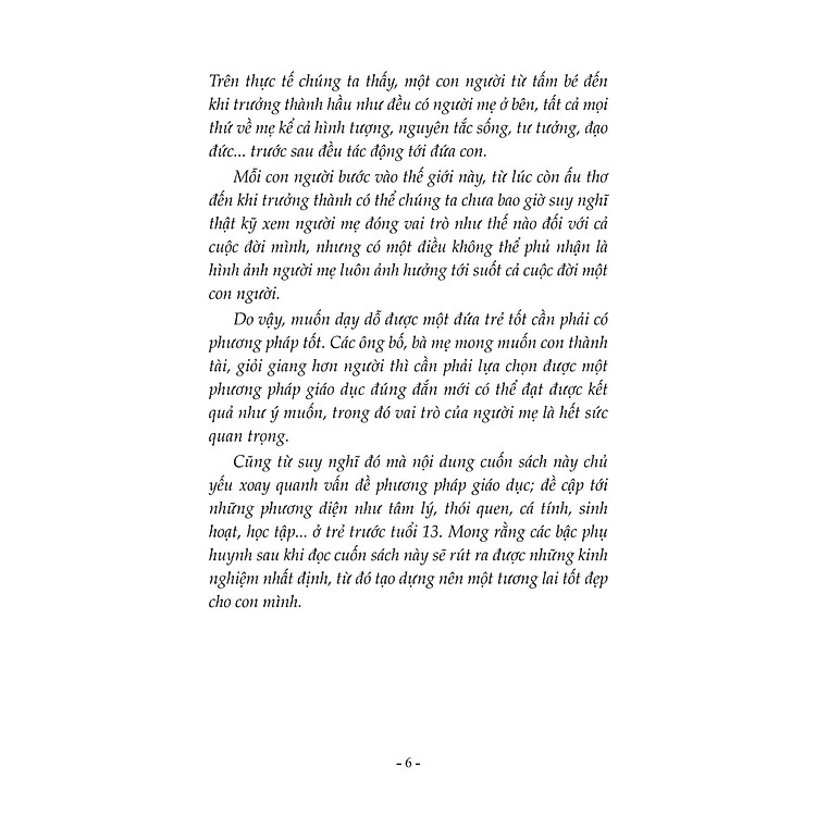 Mẹ Cần Làm Gì Với Con Cái Trước Tuổi 13 - Ảnh 5