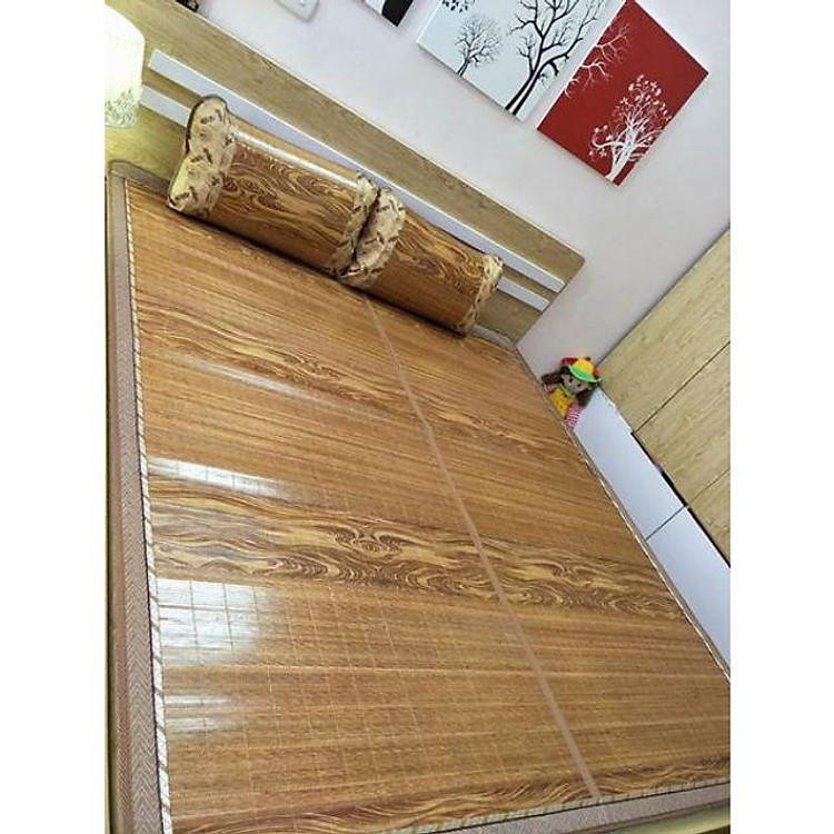 Chiếu Trúc Vân Gỗ Sồi Thái Lan Cao Cấp_Hàng nhập khẩu (Không vỏ gối)