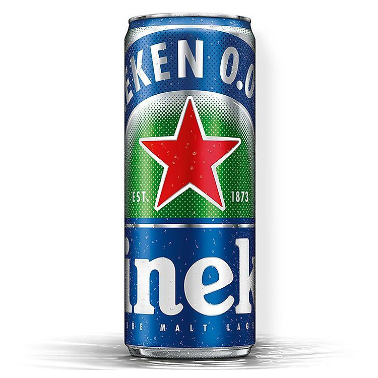 Bia Heineken 0.0% Nồng Độ Cồn Lon 330ml - 8888017300571