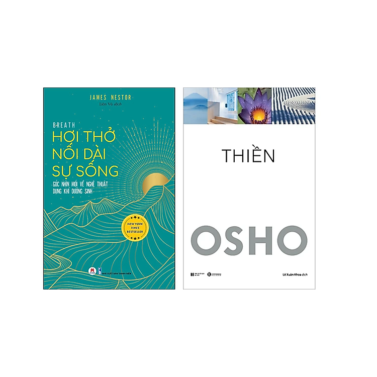 Combo 2Q : Hơi Thở Nối Dài Sự Sống + Thiền - Osho (Tái Bản) ( Sách Chữa Lành / Kĩ Năng Tập Thiền )