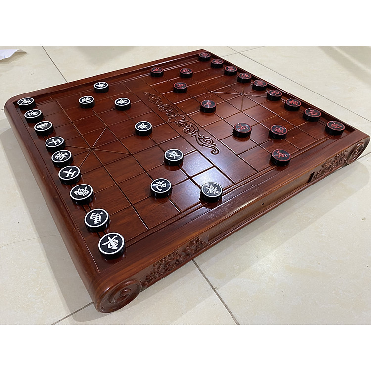 Bàn Cờ Tướng Gỗ Hương Cuốn Thư Chính hãng Giá tốt - Hình ảnh 2