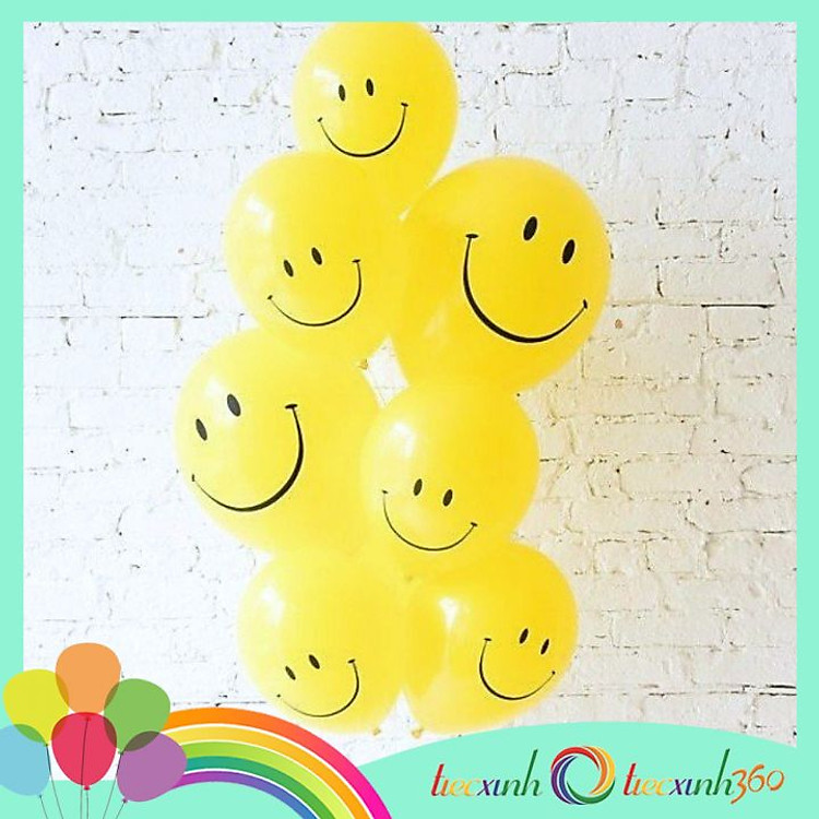 Bóng Bóng Trang Trí Tiệc Hình Mặt Cười (10 inch)