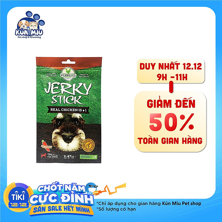 Bánh thưởng cho chó Jerky 70gr nhiều vị