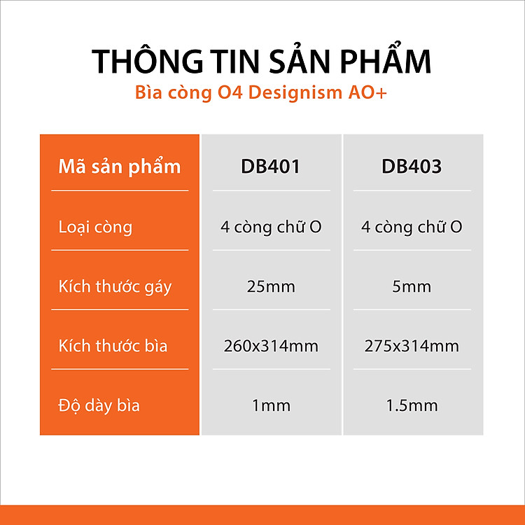 Bìa Còng O4 Designism AO+ (A4, 2.5cm) - Ảnh 5