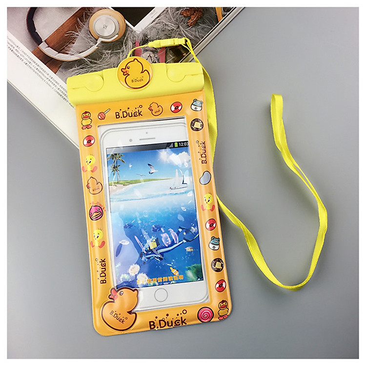 Túi chống nước WaterProof cartool chống chìm cho điện thoại 6 inch chuẩn chông nước IPx8 cao cấp (Màu ngẫu nhiên)