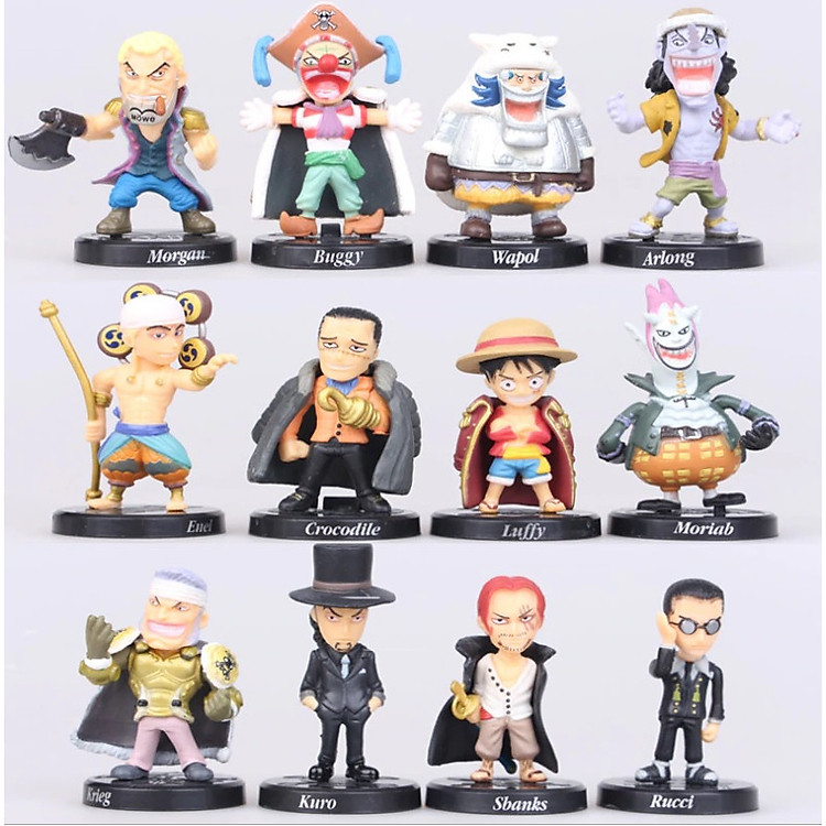 Bộ 12 Mô Hình Trong Truyện One Piece - Mẫu 01