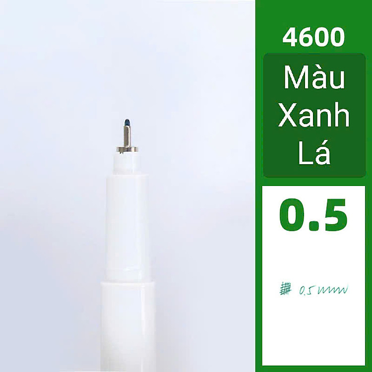 Bút Vẽ Nét Line Marvy Uchida 4600 – Xanh Lá 0.5mm