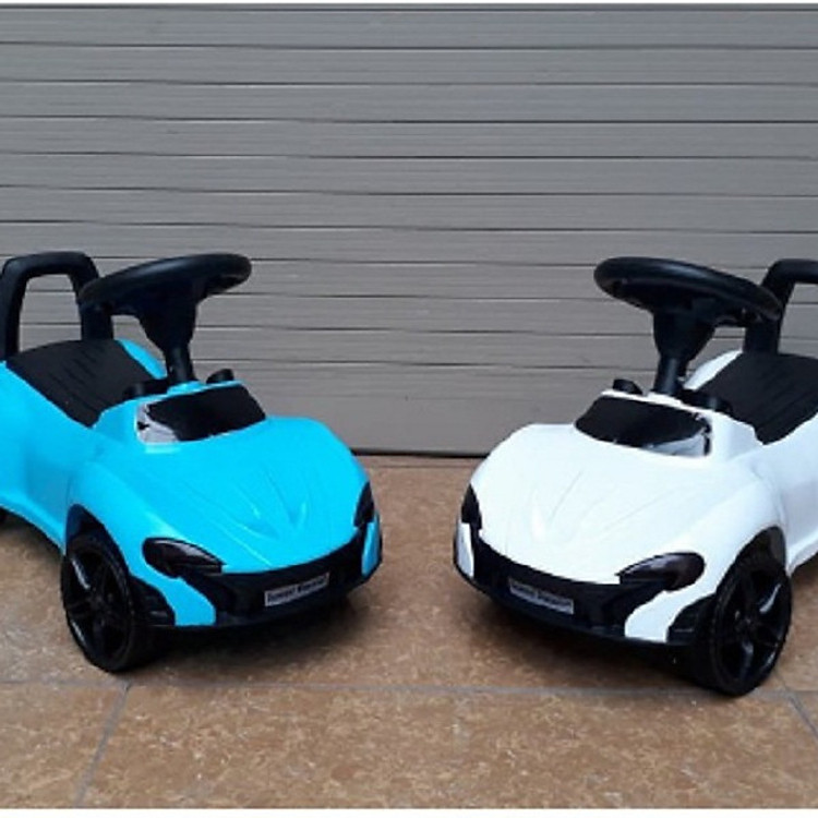 Xe lắc bơi chòi chân ô tô (có nhạc + tựa lưng + thùng chứa đồ)- màu cho bé trai- chọn màu ngẫu nhiên