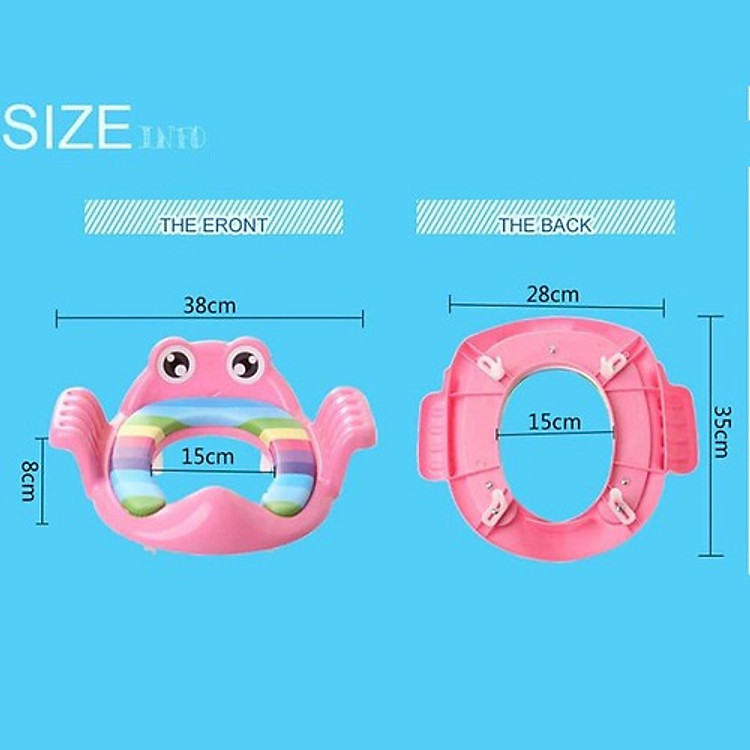 Bệt Lót Bồn Cầu Có Tay Vịn Cho Bé Chính hãng Giá rẻ - Hình ảnh 3