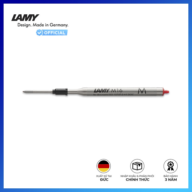 Ruột Bút Bi LAMY M16 – Màu Đỏ – Ngòi M