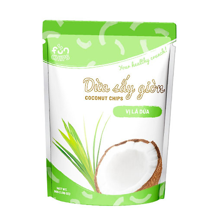 Dừa sấy vi lá dứa 30g