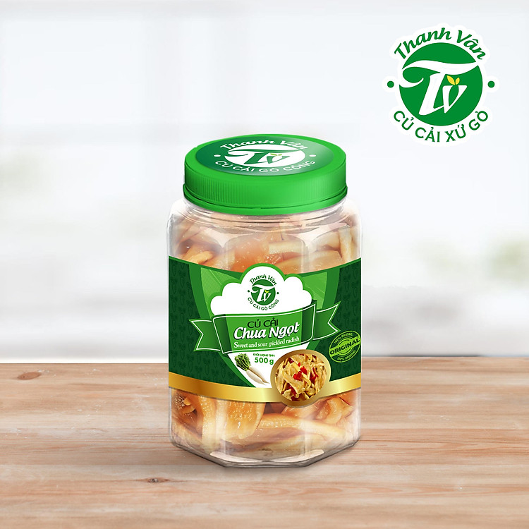 Củ cải trắng ngâm chua ngọt Thanh Vân Gò Công - 500gr