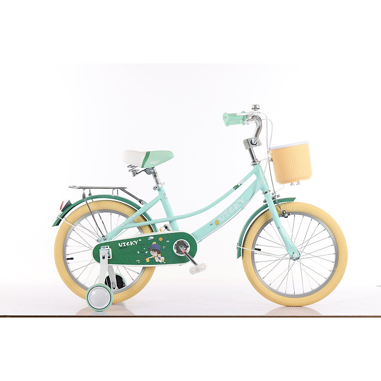 Xe trẻ em bánh 18 VICKY G18 - Hồng Chính hãng Ưu đãi - Hình ảnh 2