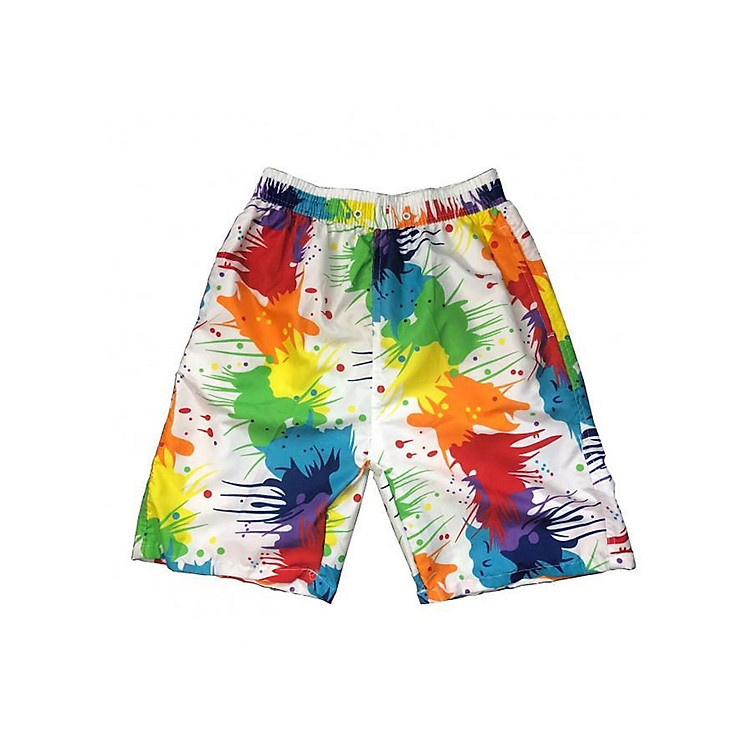 Quần đi biển đồng phục nhóm họa tiết vảy sơn