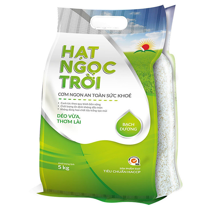 Gạo Hạt Ngọc Trời Bạch Dương (5kg)