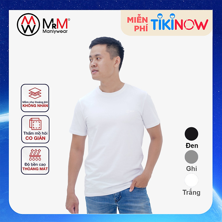 Áo thun nam Cotton Compact Premium trẻ trung năng động thấm hút mồ hôi co giãn 4 chiều MRM Manlywear
