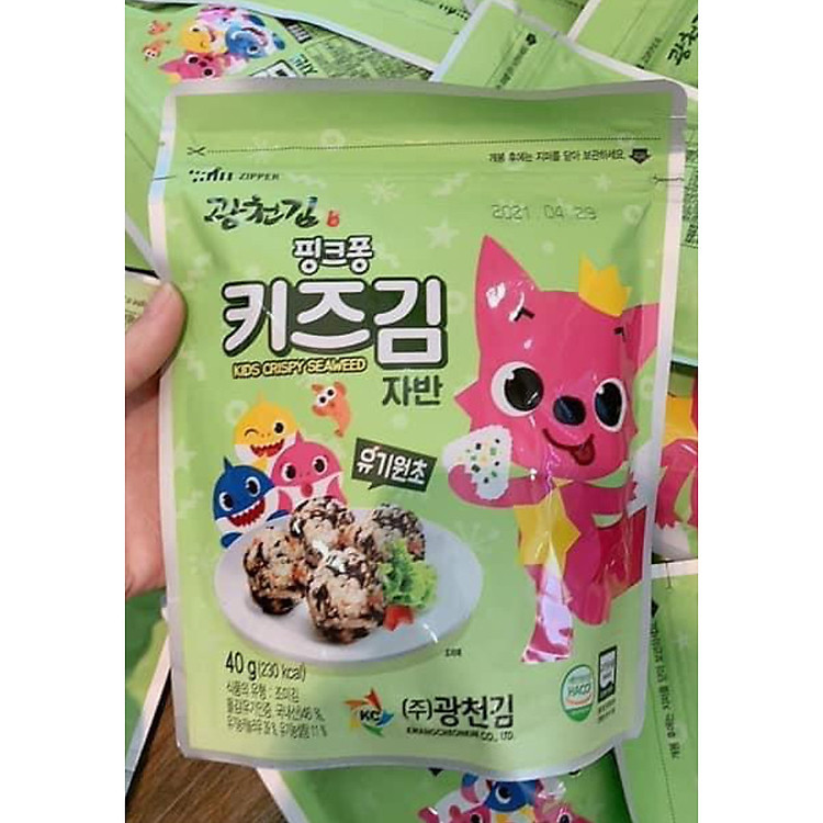 Rong biển Organic Pink Fong Hàn Quốc cho bé - Rong biển vụn